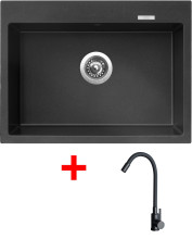 Sinks MAXIMO 680 Metalblack + ELASTA černá matná 